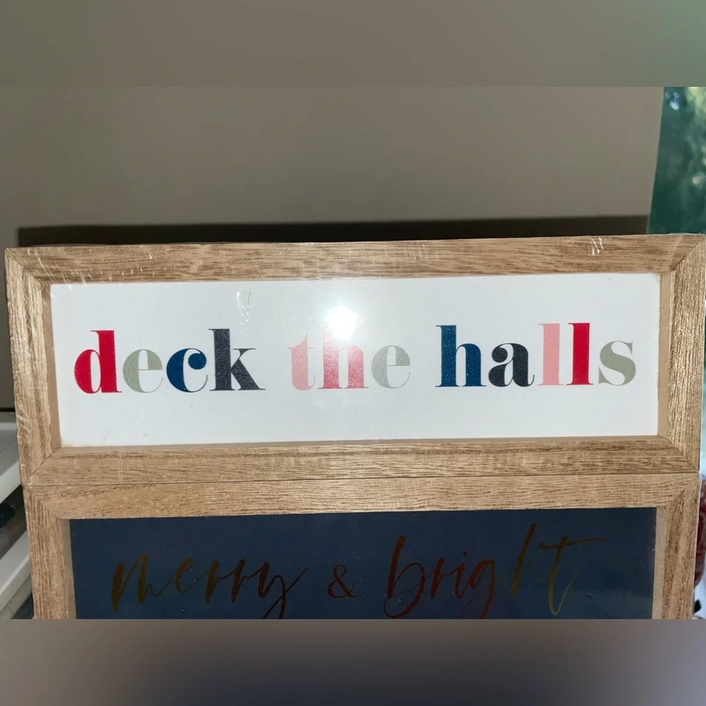 Target Christmas Holiday Wooden Signs